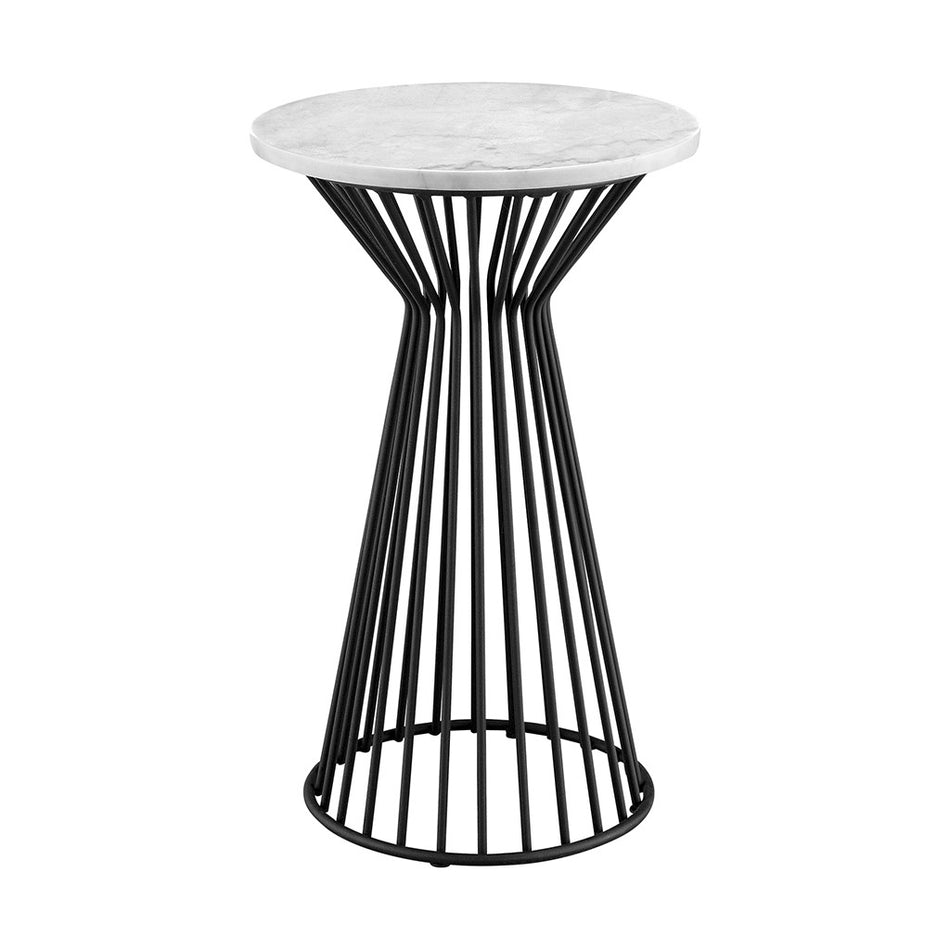 Marbury Pedestal - White / Black