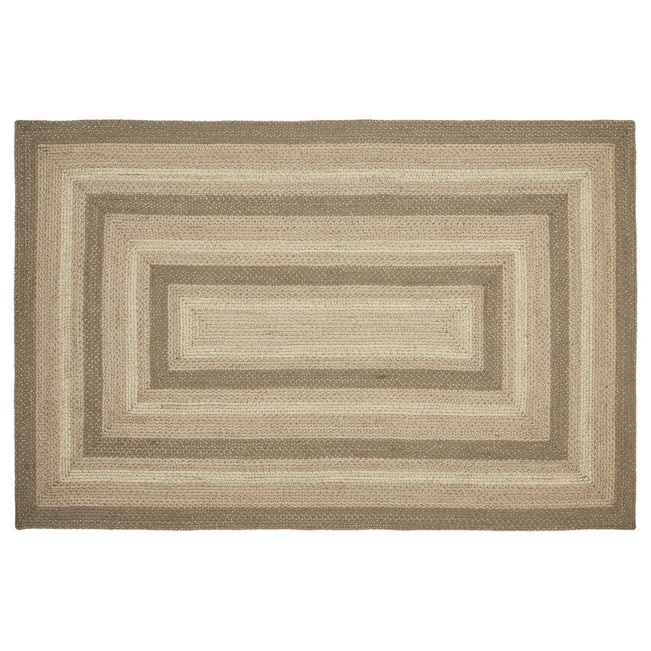 April & Olive Cobblestone Jute Rug Rect w/ Pad 60x96 By VHC Brands
