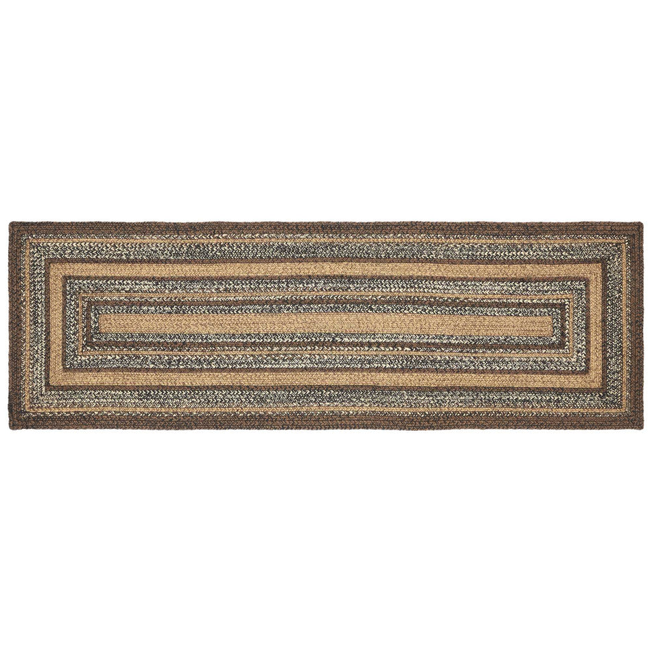 Oak & Asher Espresso Jute Rug/Runner Rect w/ Pad 22x72 By VHC Brands