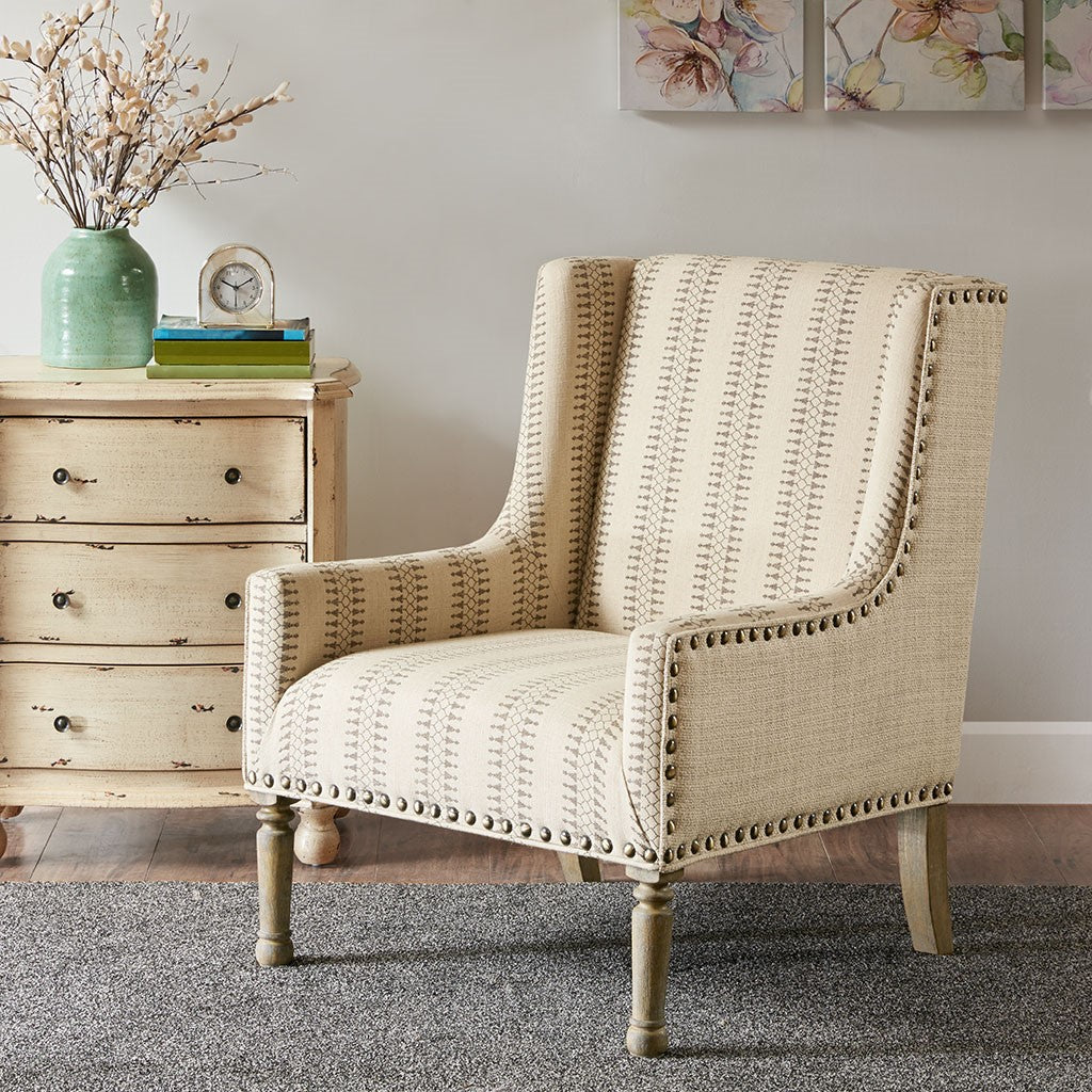Madison Park Simmons Accent Chair - Tan / Natural