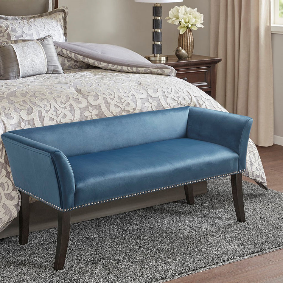 Madison Park Welburn Accent Bench - Blue