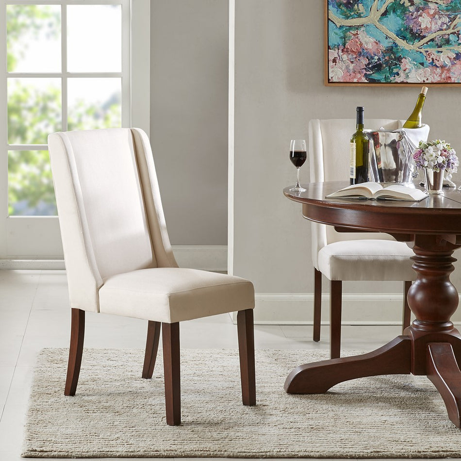 Madison Park Brody Wing Dining Chair (Set of 2) - Cream 