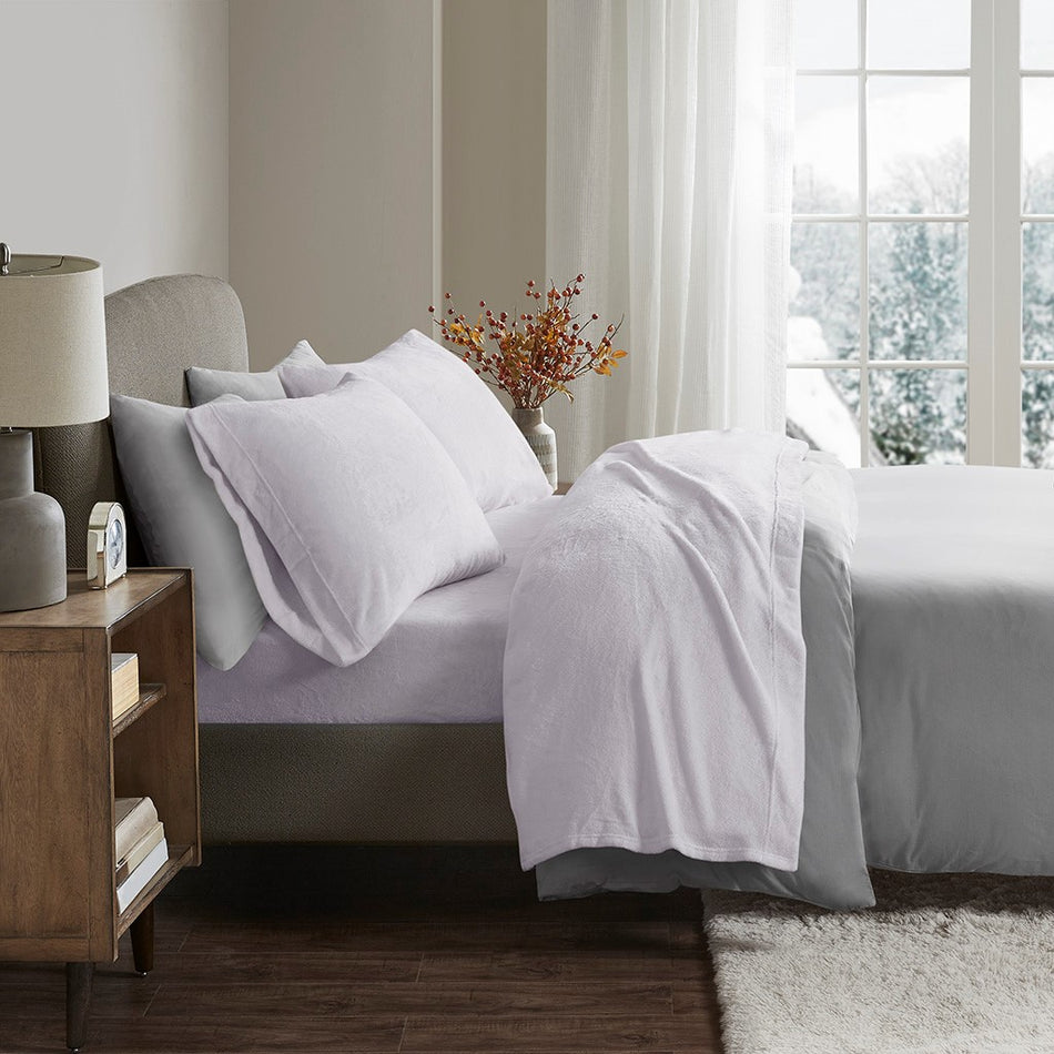 True North by Sleep Philosophy Soloft Plush Sheet Set - Lilac - Queen Size