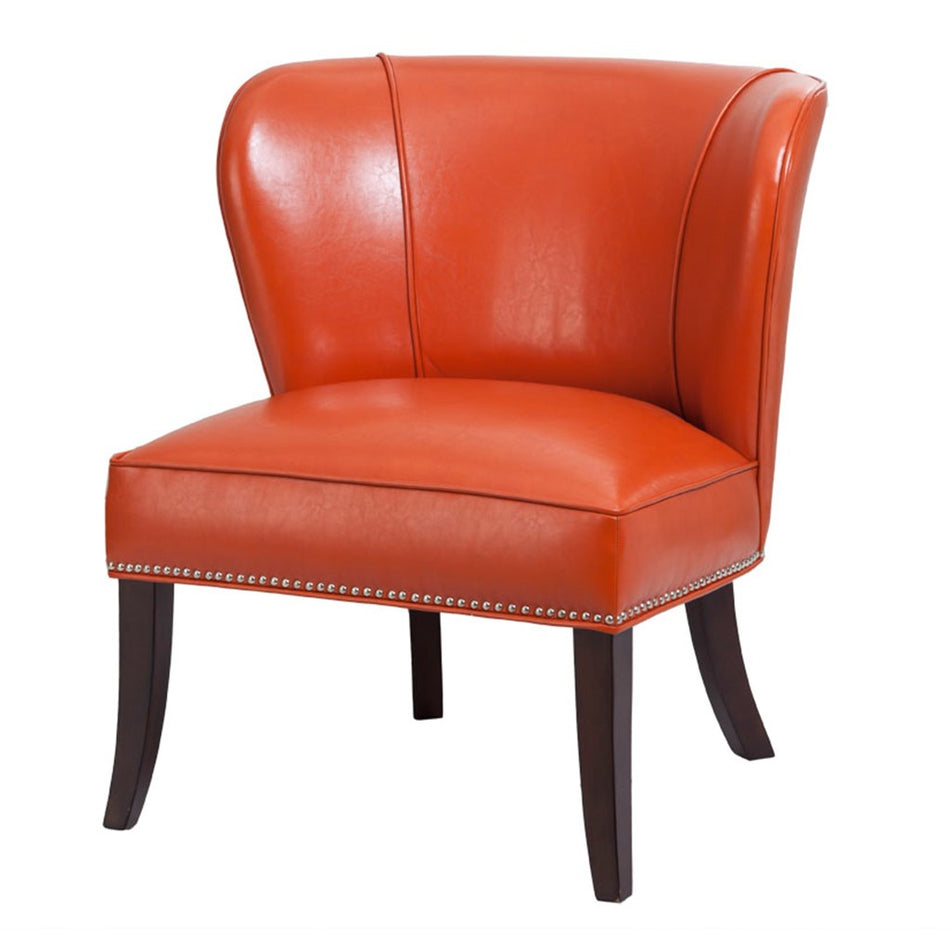 Hilton Armless Accent Chair - Orange