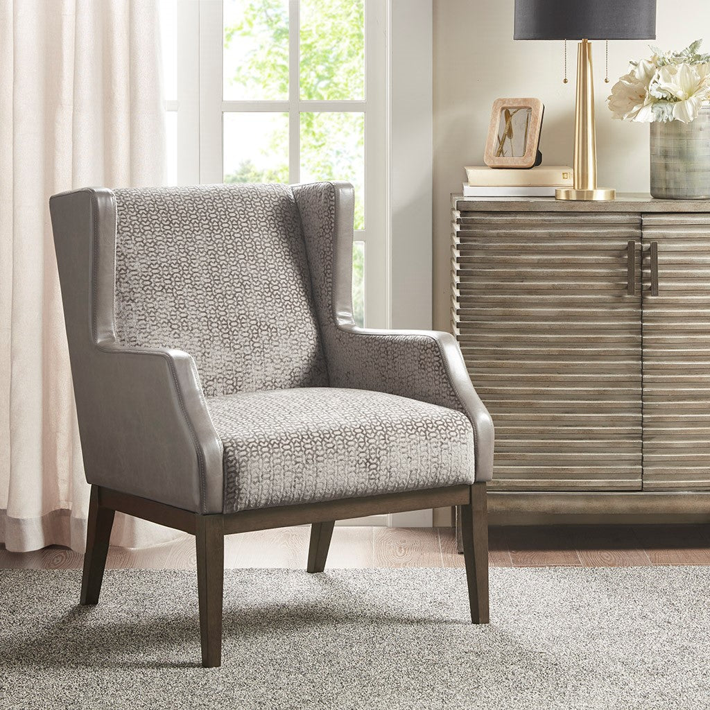 Madison Park Douglas Accent Chair - Cream / Taupe