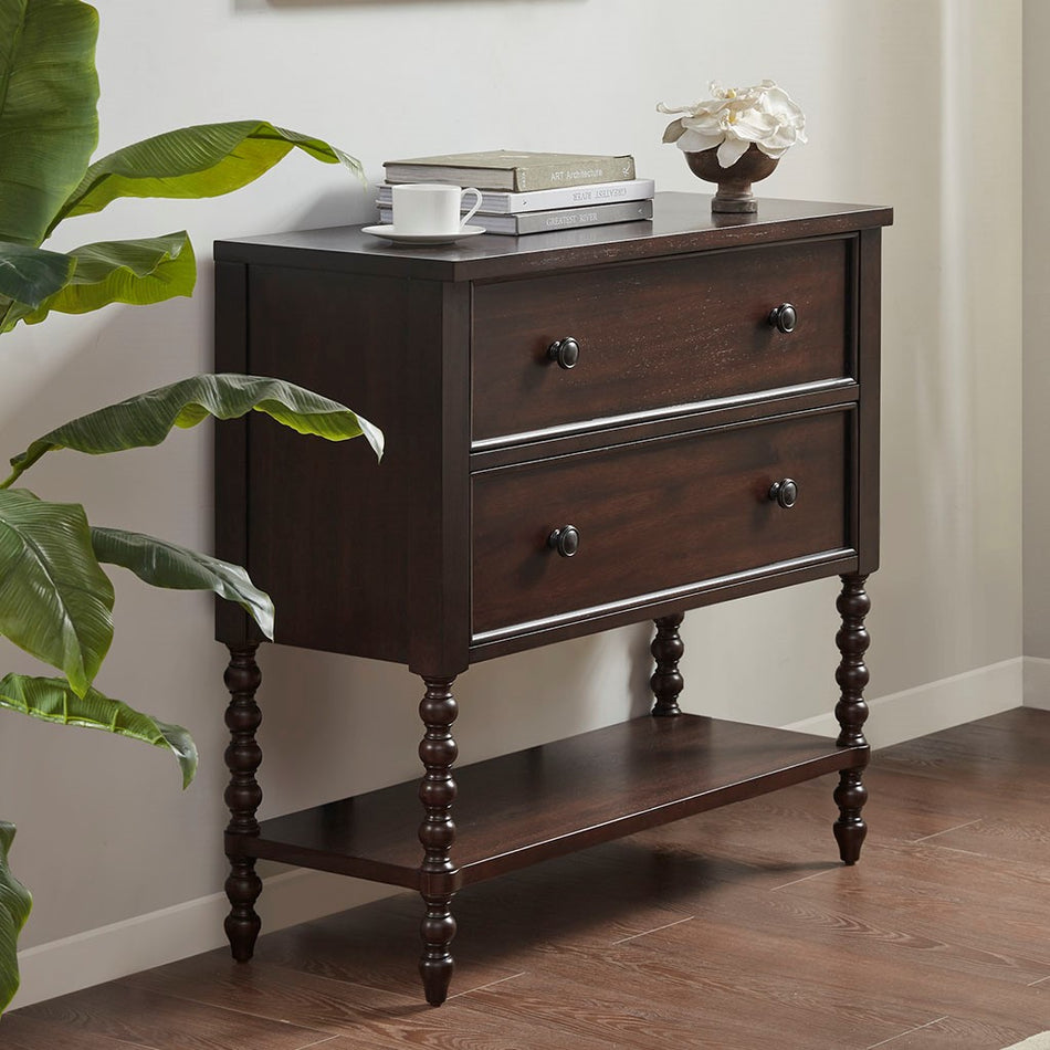 Madison Park Signature Beckett 2 Drawer Accent Chest - Morocco Brown