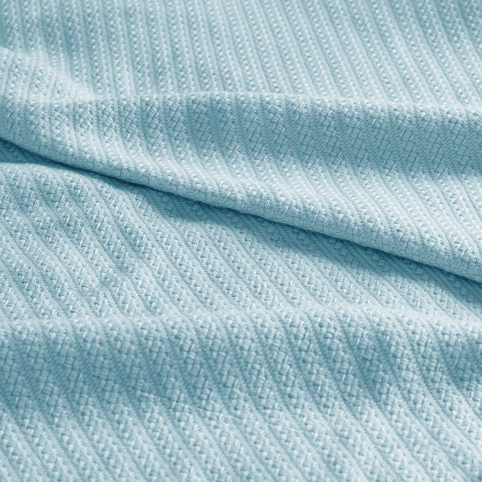 Liquid Cotton Blanket - Blue - King Size