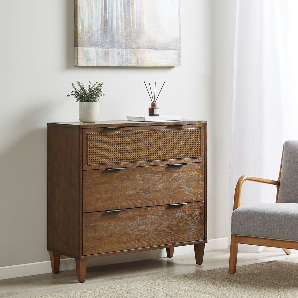 Madison Park Cali 3-Drawer Accent Chest - Natural 