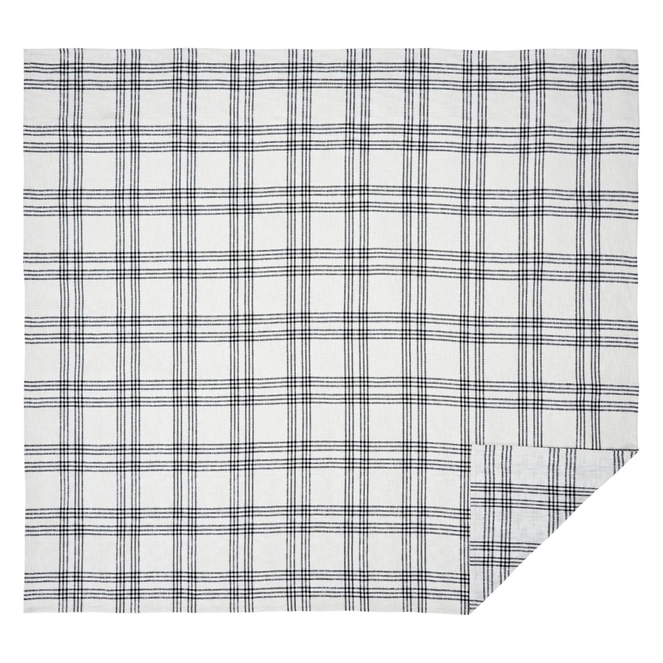 April & Olive Black Plaid King Coverlet 97x110 By VHC Brands
