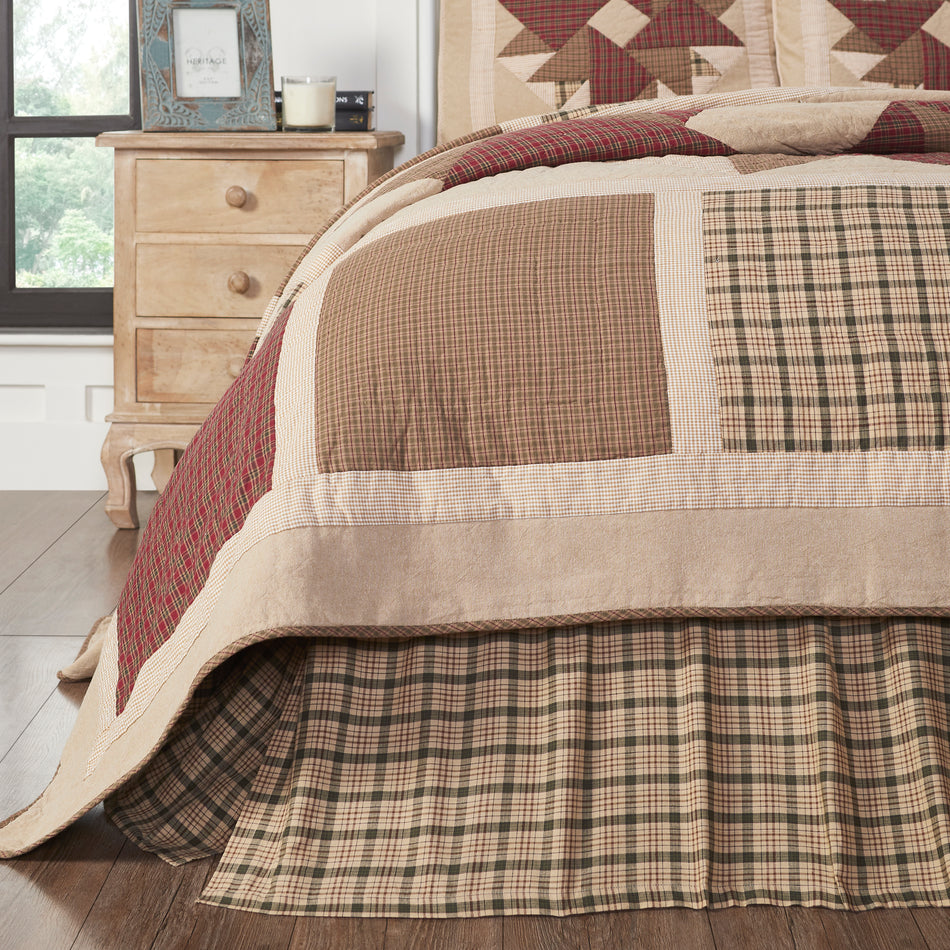 Mayflower Market Cider Mill King Bed Skirt 78x80x16 By VHC Brands