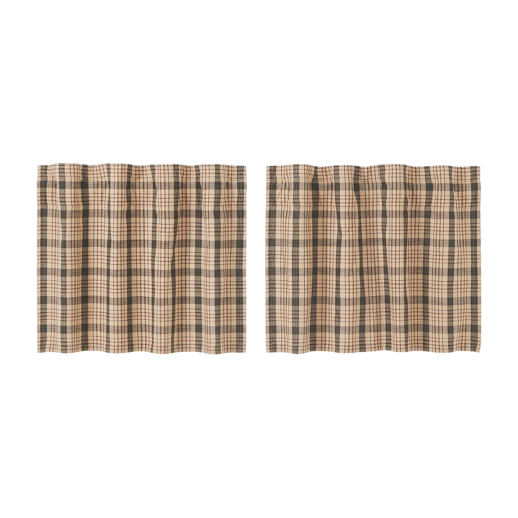 Mayflower Market Cider Mill Plaid Tier Set of 2 L24xW36 By VHC Brands