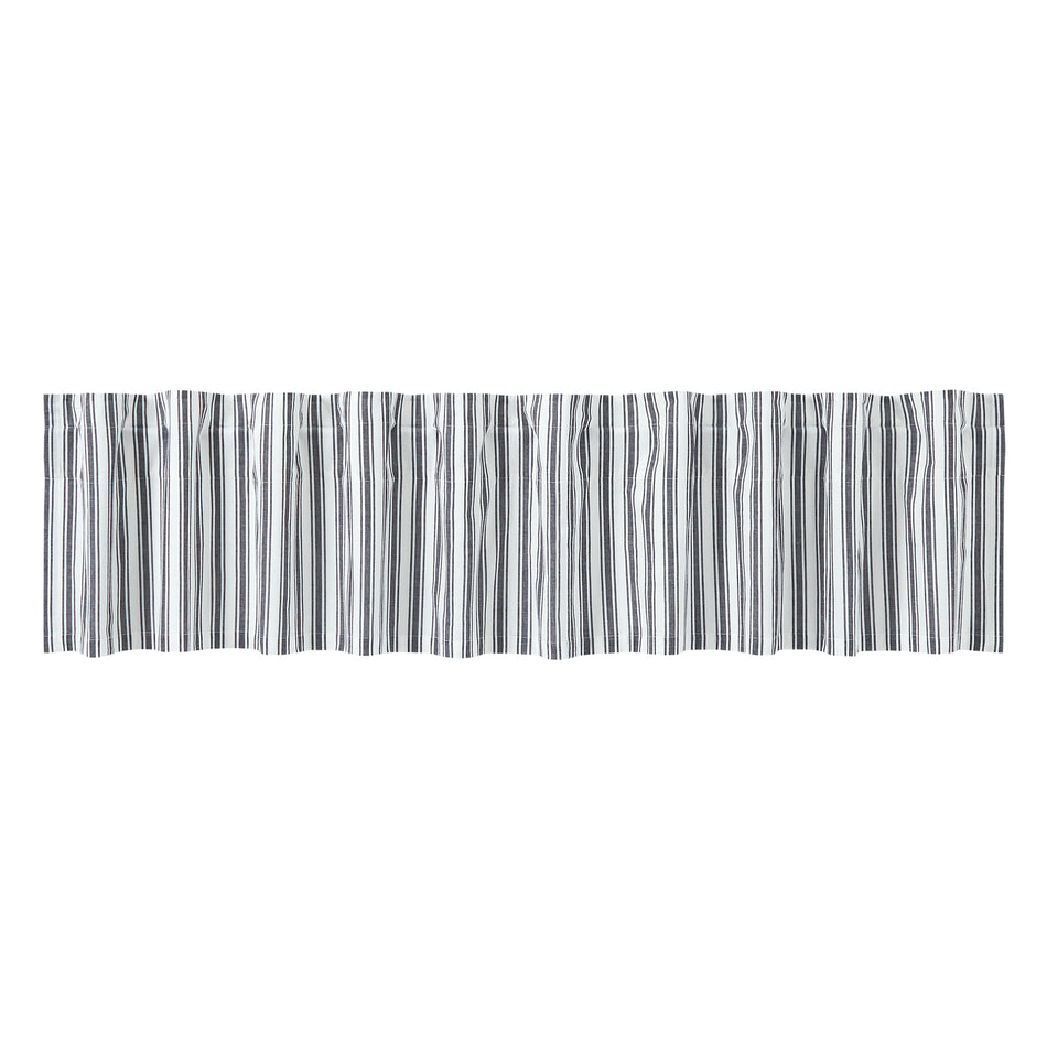 April & Olive Sawyer Mill Black Ticking Stripe Valance 16x90 By VHC Brands