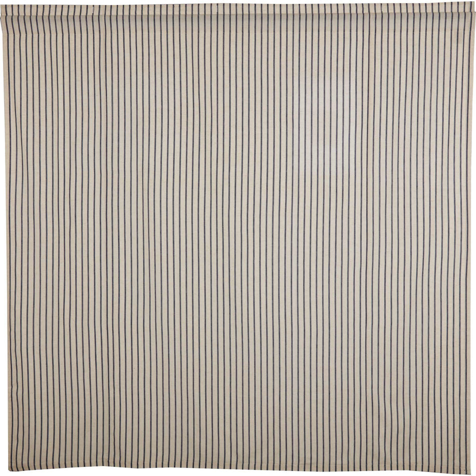 April & Olive Kaila Ticking Stripe Shower Curtain 72x72 By VHC Brands