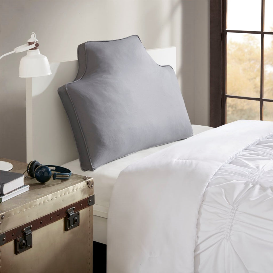 Intelligent Design  Oversized Headboard 100% Cotton Canvas Pillow - Grey  Shop Online & Save - ExpressHomeDirect.com