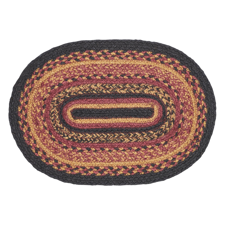 Mayflower Market Heritage Farms Jute Oval Placemat 10x15 By VHC Brands