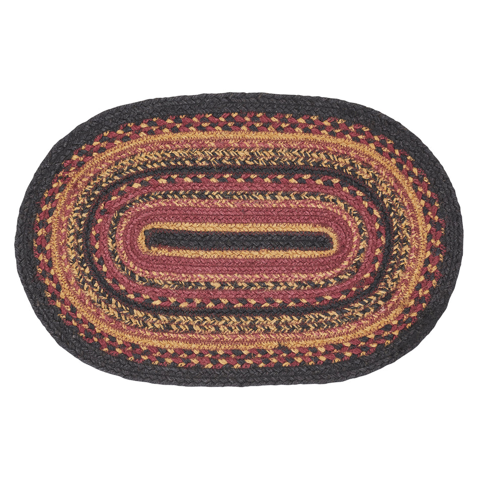 Mayflower Market Heritage Farms Jute Oval Placemat 12x18 By VHC Brands