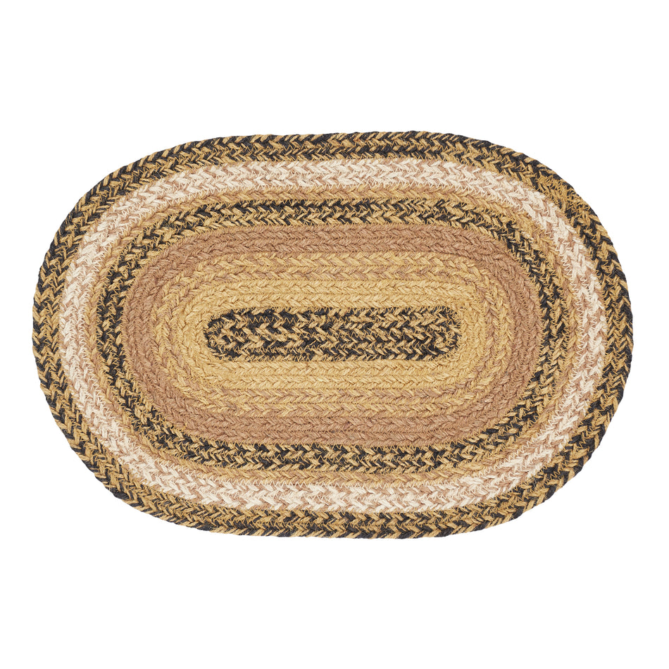Mayflower Market Kettle Grove Jute Oval Placemat 10x15 By VHC Brands