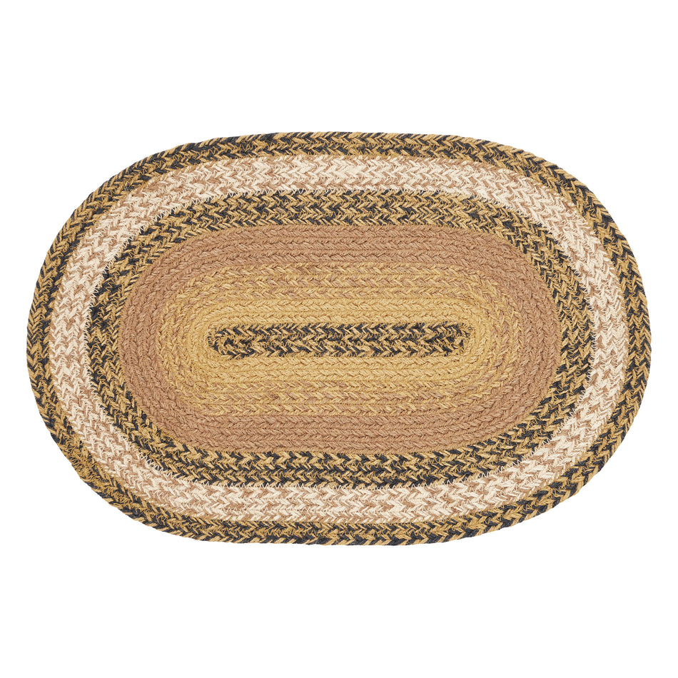 Mayflower Market Kettle Grove Jute Oval Placemat 12x18 By VHC Brands