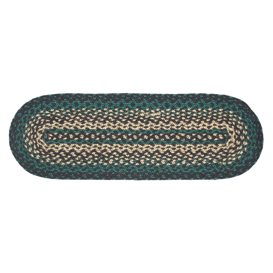April & Olive Pine Grove Jute Oval Runner 8x24 By VHC Brands