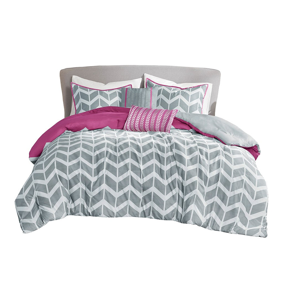 Nadia Comforter Set - Purple - Full Size / Queen Size
