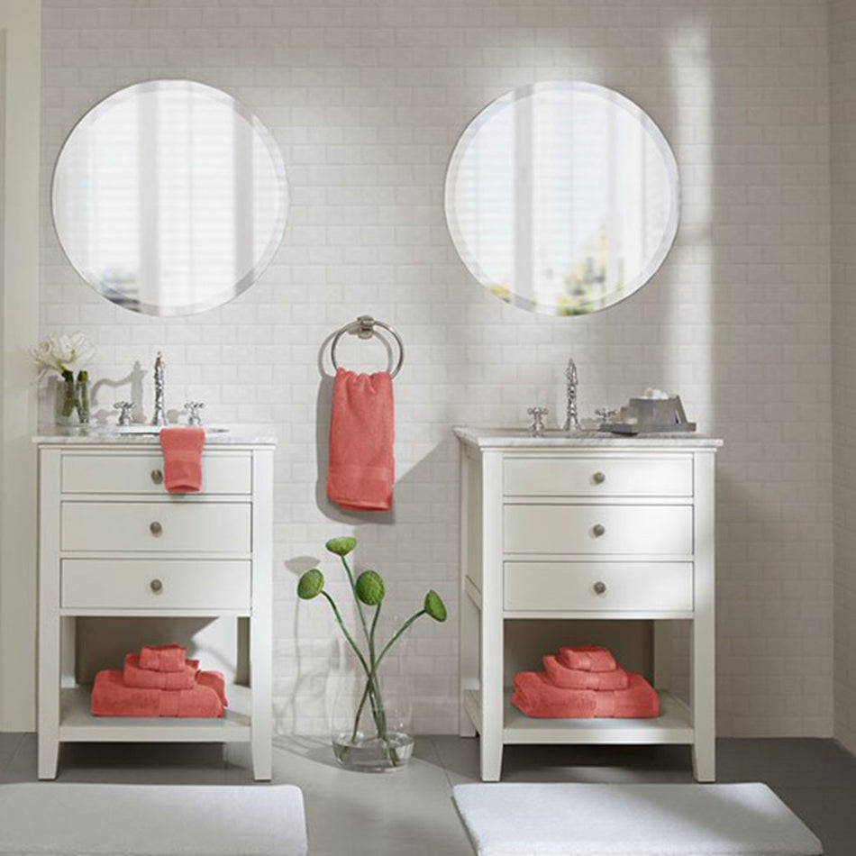 Madison Park Signature 800GSM 100% Cotton 8 Piece Antimicrobial Towel Set - Coral