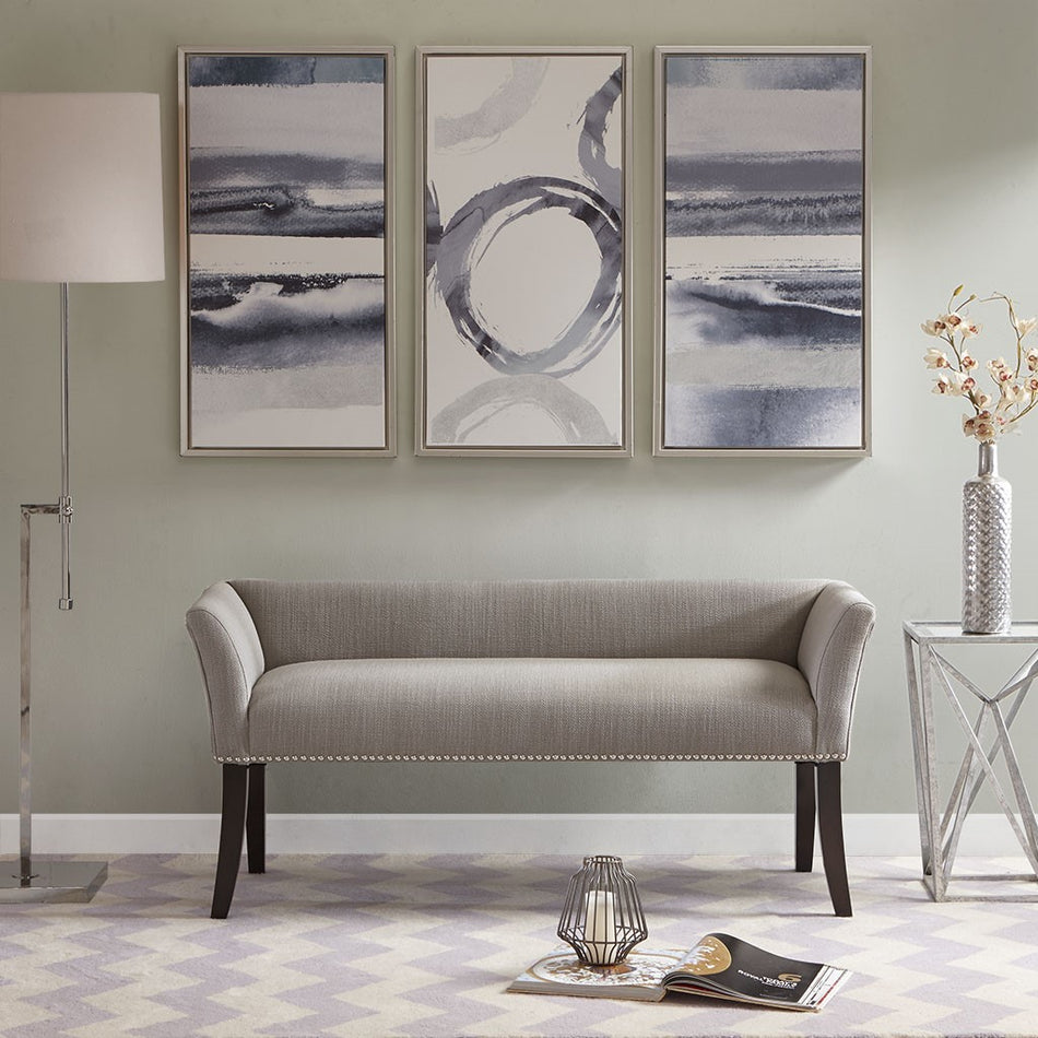Madison Park Welburn Accent Bench - Grey