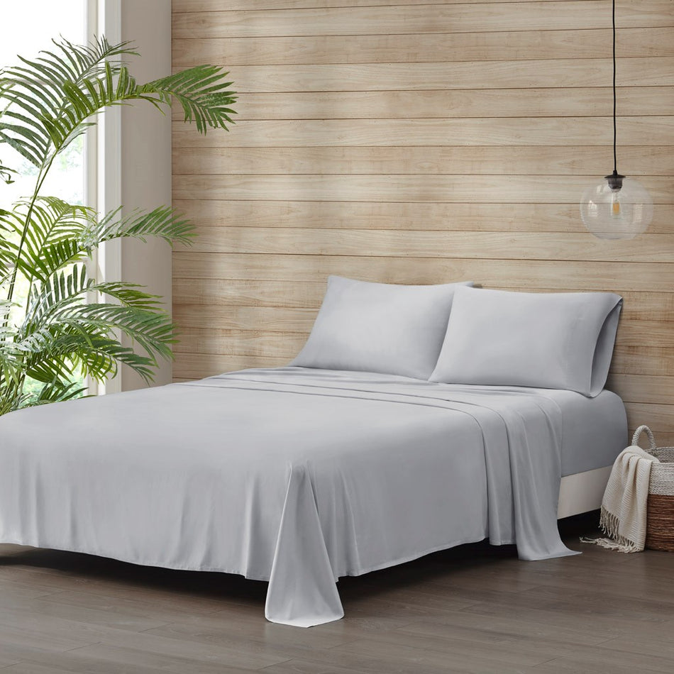 Beautyrest Tencel Polyester Blend Sheet Set - Grey - Full Size