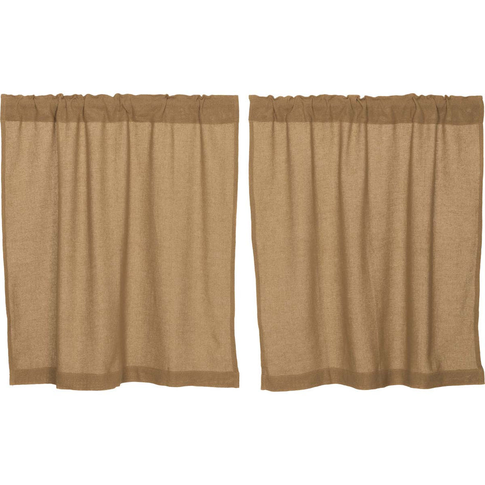 April & Olive Burlap Natural Tier Set of 2 L36xW36 By VHC Brands