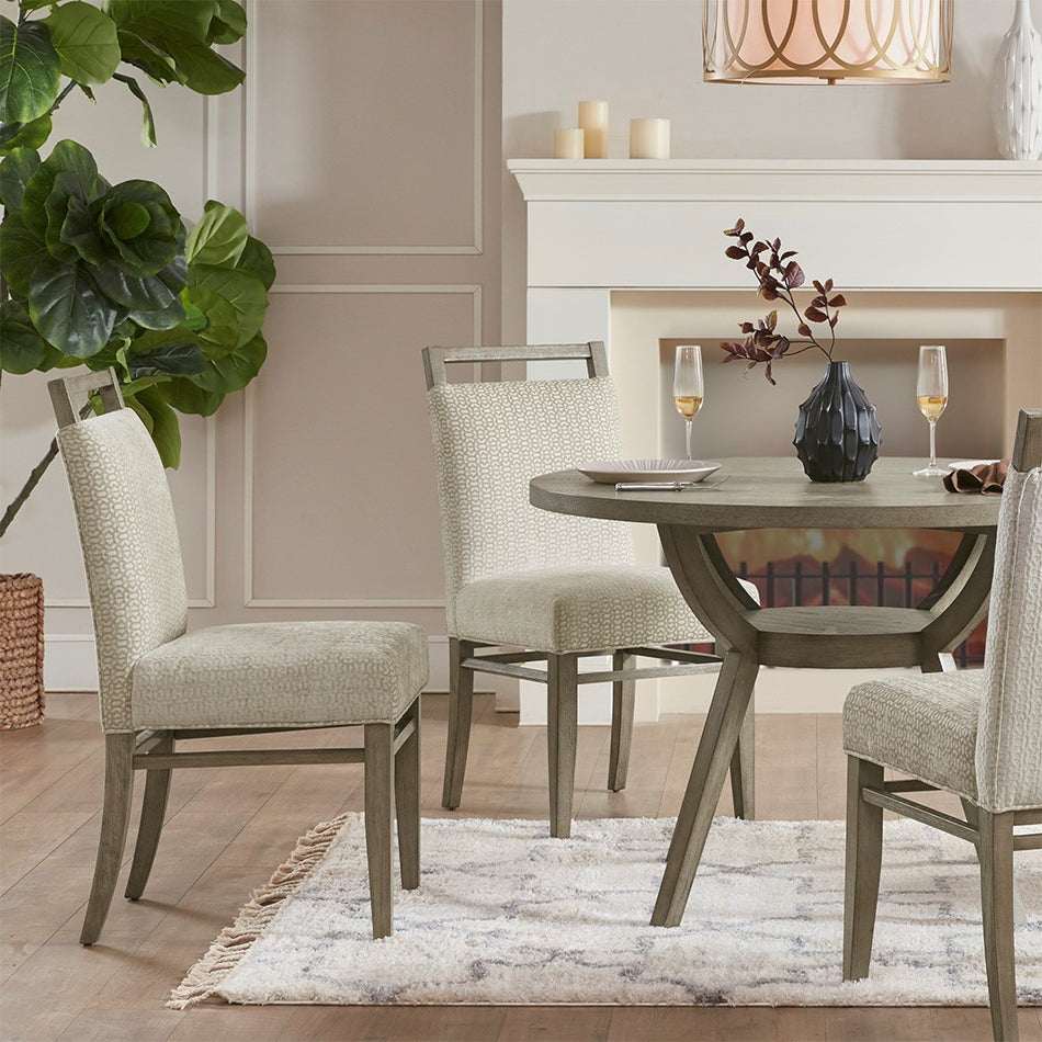 Madison Park Elmwood Dining Chair Set of 2 - Cream 