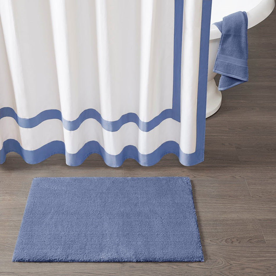 Marshmallow Bath Rug - Navy - 24x72"