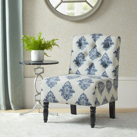 Madison Park Lola Tufted Armless Chair - Taupe