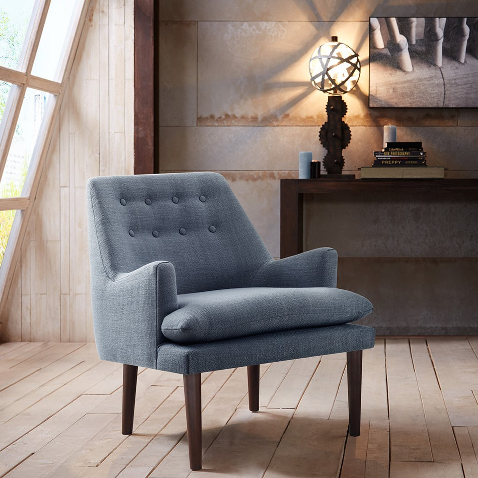 Madison Park Taylor Mid-Century Accent Chair - Blue 