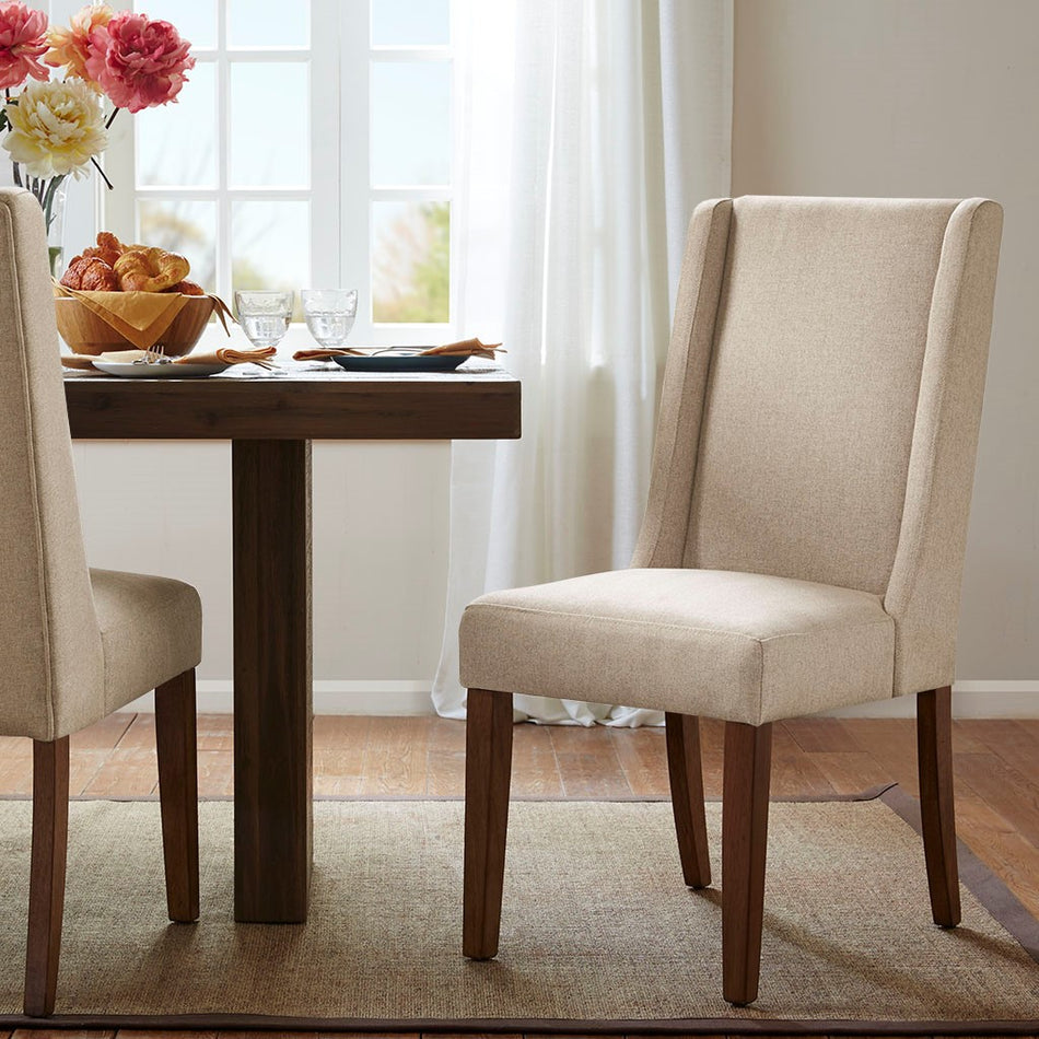 Madison Park Brody Wing Dining Chair (Set of 2) - Taupe