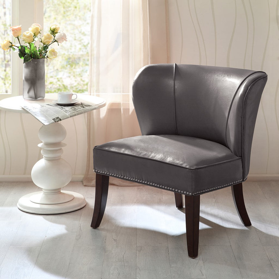 Madison Park Hilton Armless Accent Chair - Grey