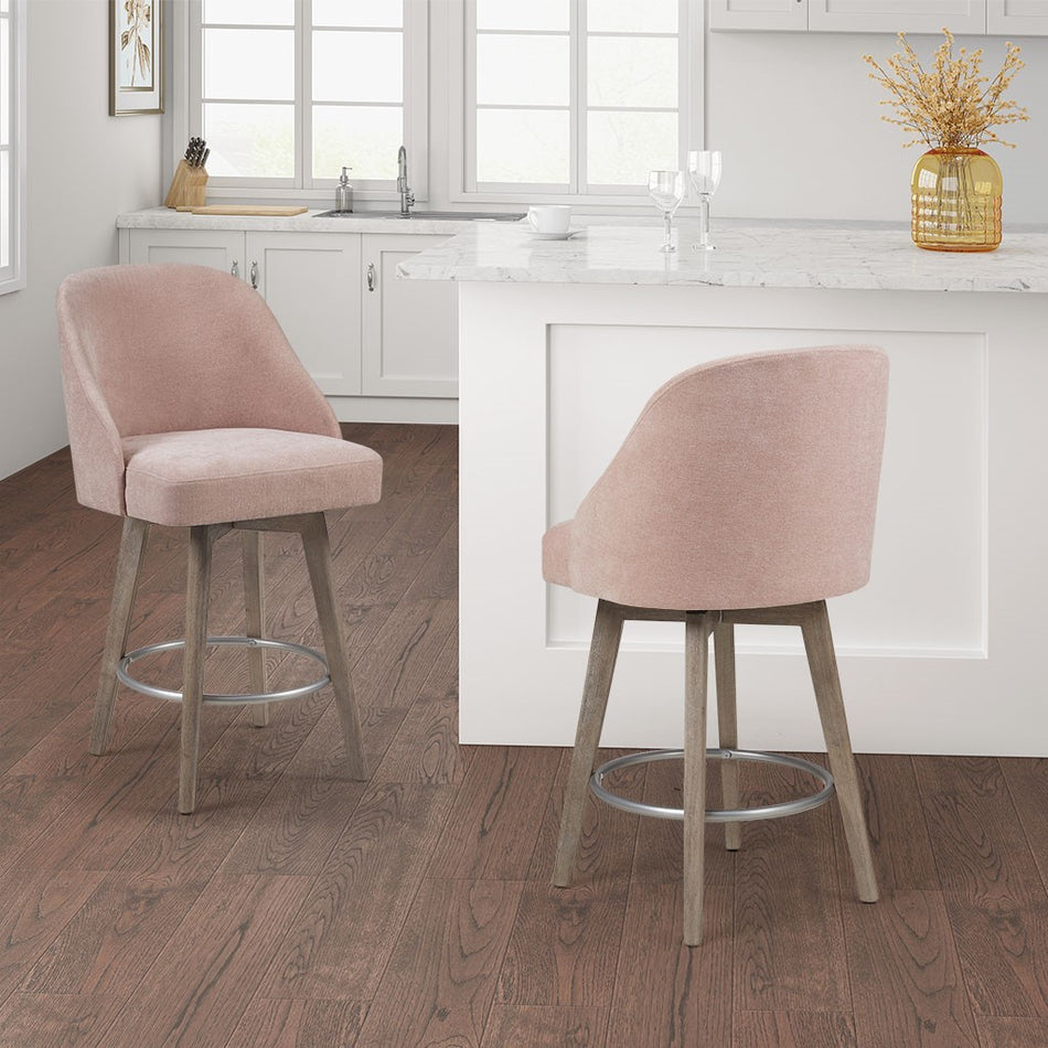 Pearce Counter Stool with Swivel Seat - Pink