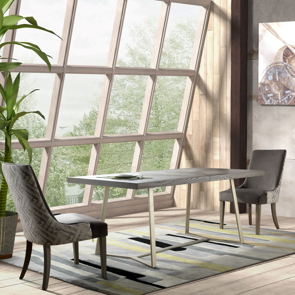 Madison Park Boulder Dining Table - Light Grey