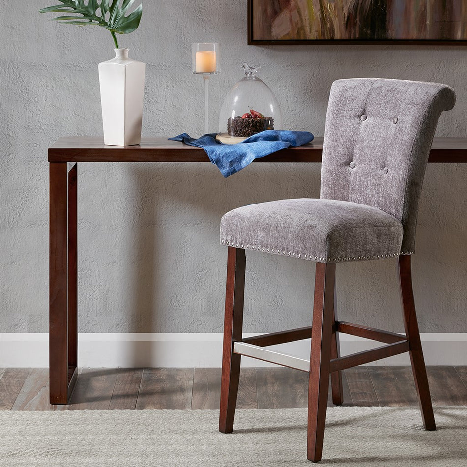 Madison Park Colfax 30-Inch Bar Stool - Grey