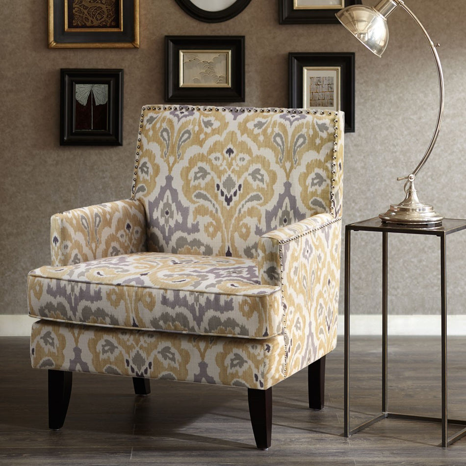 Madison Park Colton Track Arm Club Chair - Grey Multi