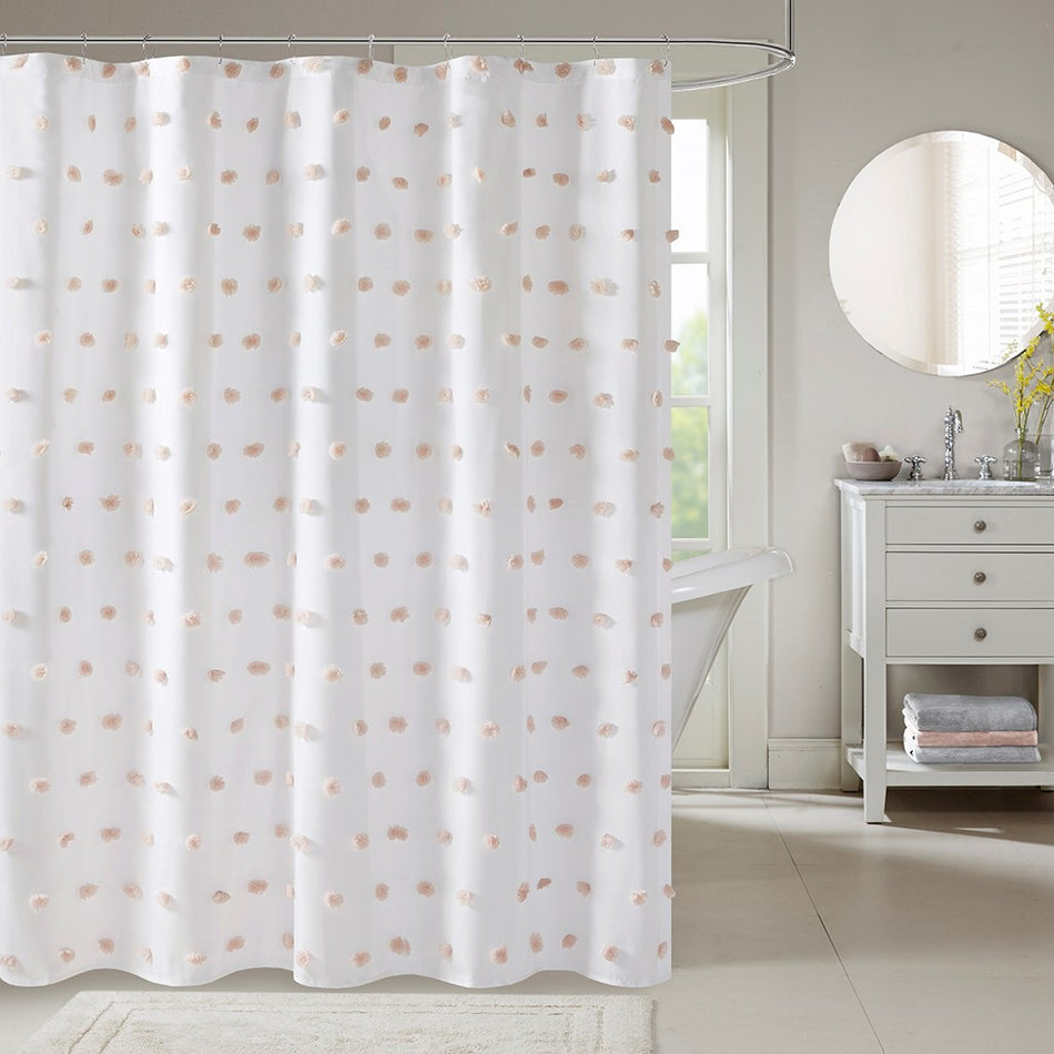 Madison Park Sophie Shower Curtain - Blush - 72x72"