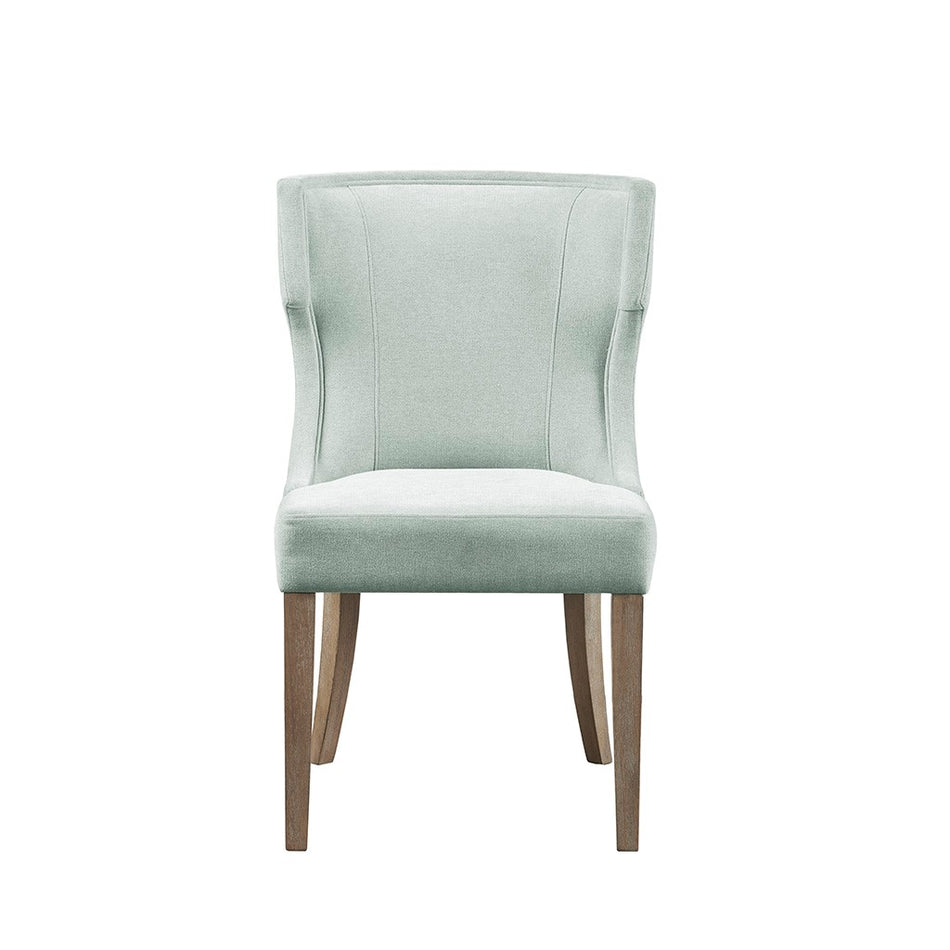Carson Upholstered Wingback Dining Chair - Light Sage Green