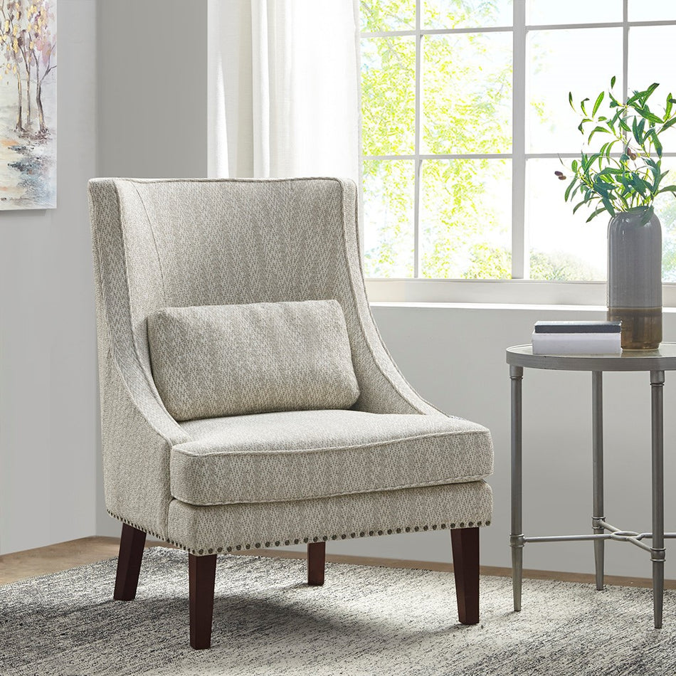 Madison Park Chase High Back Accent Chair - Natural
