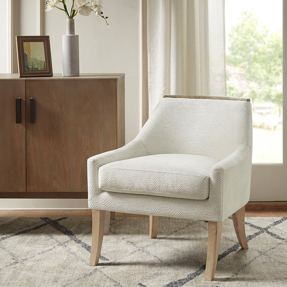 Madison Park MiaRose Accent Chair - Ivory 