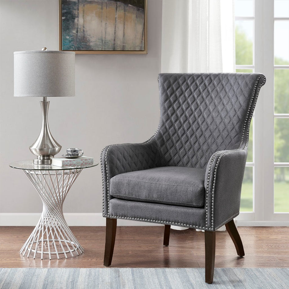 Madison Park Heston Accent Chair - Grey