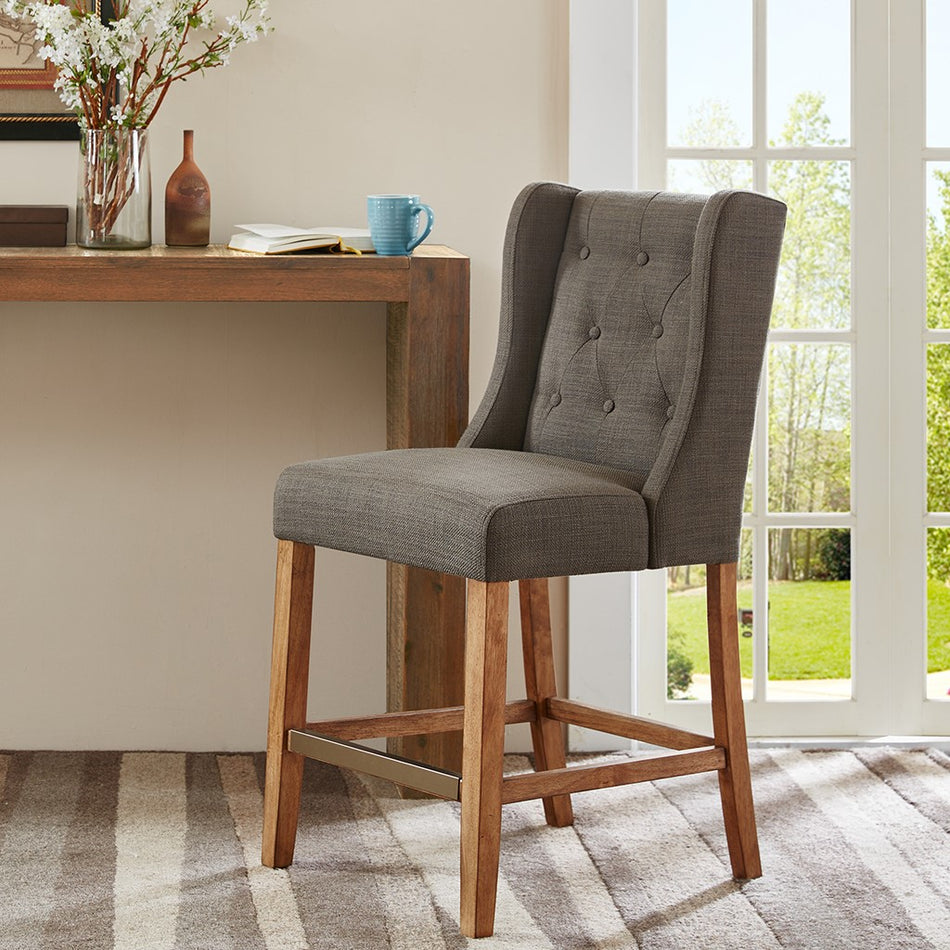 Madison Park Cleo Counter Stool - Charcoal