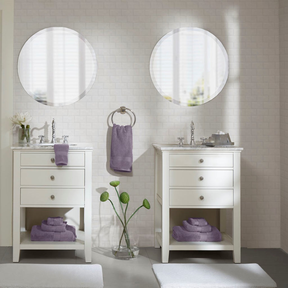 Madison Park Signature 800GSM 100% Cotton 8 Piece Antimicrobial Towel Set - Light Purple