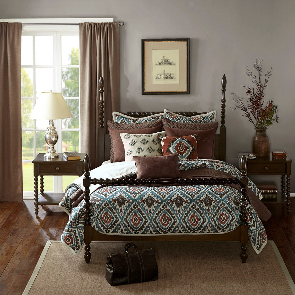 Madison Park Signature Beckett Bed - Morocco Brown - Queen Size