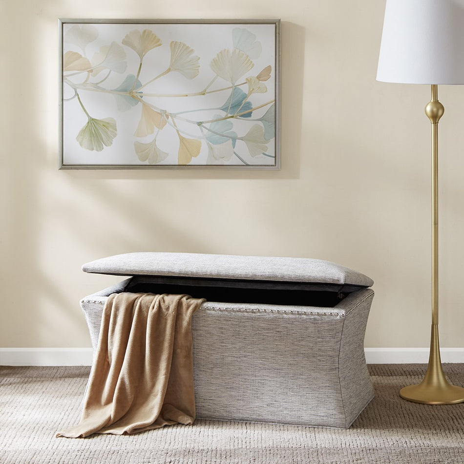 Madison Park Bijou Storage Bench - Grey Multi