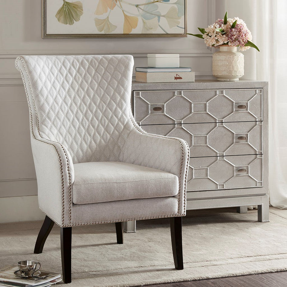Madison Park Heston Accent Chair - Natural / Morocco