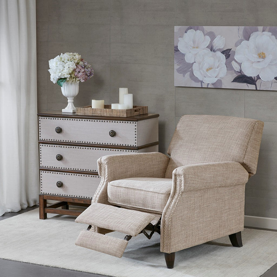 Madison Park Julian Push Back Recliner - Sand