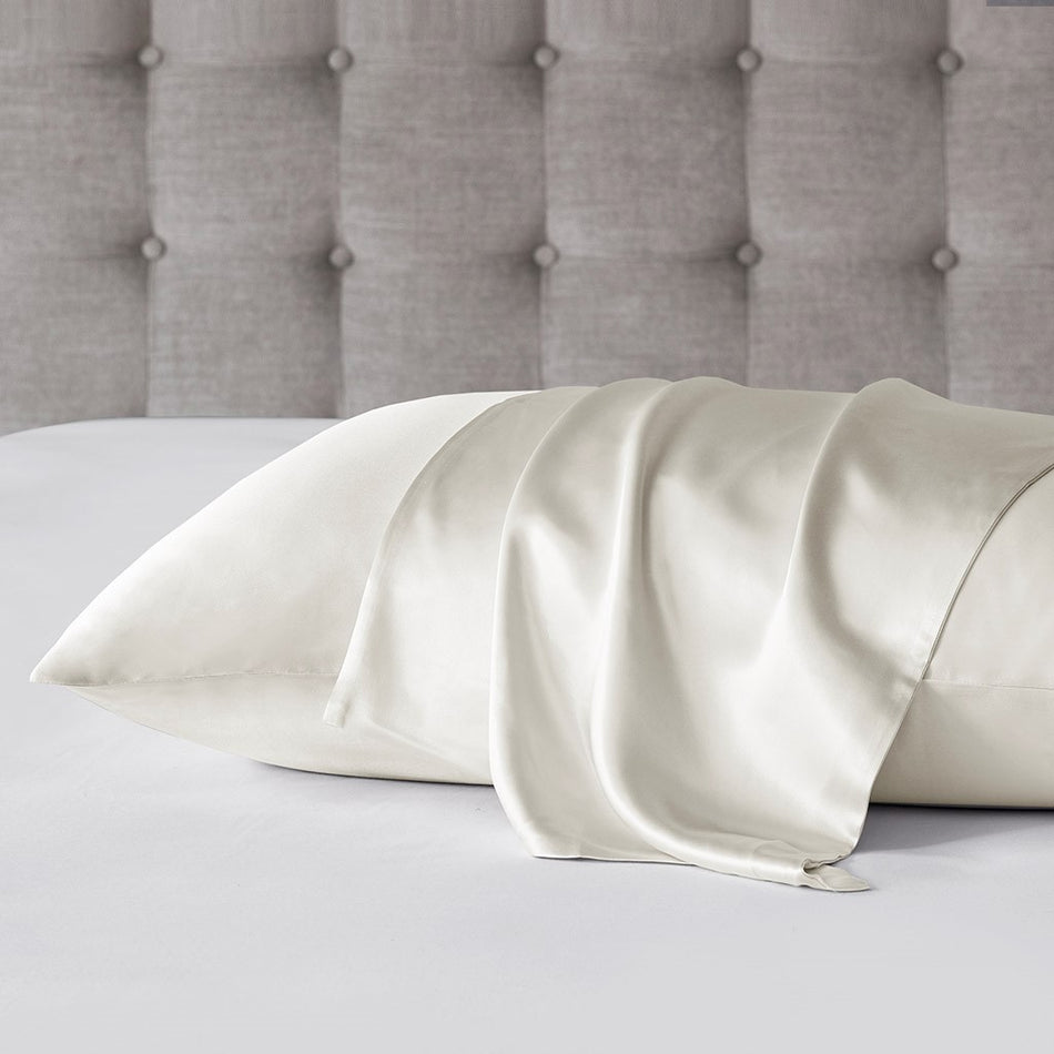 Silk 100% Mulberry Single Pillowcase - Ivory - King Size